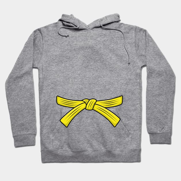 Judo belt yellow belt Judo 5th Kyu Obi, Jiu-Jitsu, Aikido Hoodie by LaundryFactory